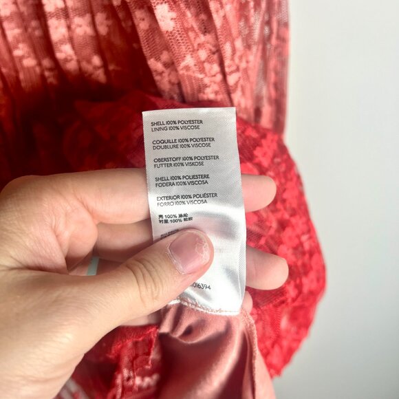 Maeve by Anthropologie Brighton Tiered Midi Skirt Ombre Lace Boho Fairycore Sz 6 - Picture 7 of 8